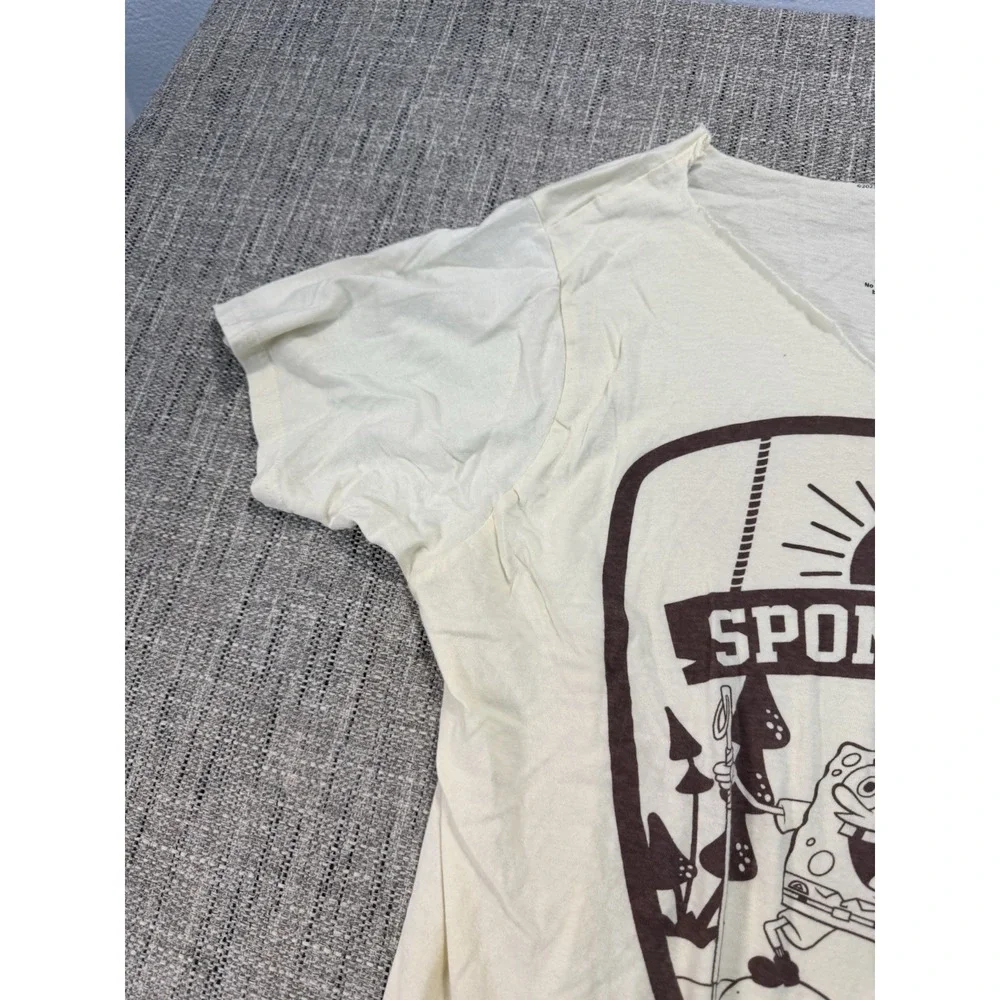 SPONGEBOB SQUAREPANTS Nickelodeon HIKING Back To Nature T-Shirt Size‎ Large - Picture 5 of 10